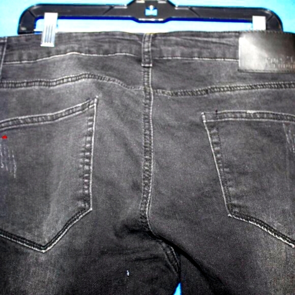 Rue21 Premium Paint Splatter Distressed Jeans Black 34x34 - Picture 9 of 11